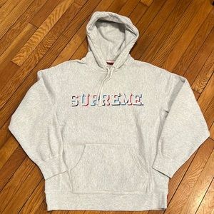 🔥 Supreme Drop Shadow Hooded Sweatshirt - NWOT LARGE